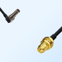 MS162/Male Right Angle - RP SMA/Bulkhead Female Coaxial Jumper Cable