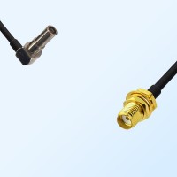 MS162/Male Right Angle - SMA/Bulkhead Female Coaxial Jumper Cable