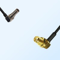 MS162/Male R/A - SMA/Bulkhead Female R/A Coaxial Jumper Cable
