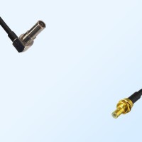MS162/Male Right Angle - SMB/Bulkhead Male Coaxial Jumper Cable