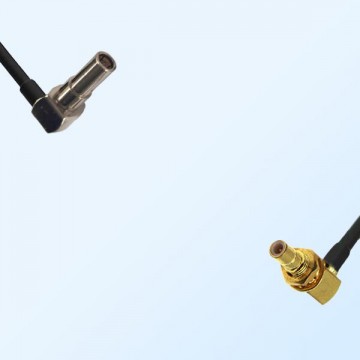 MS162/Male R/A - SMB/Bulkhead Male R/A Coaxial Jumper Cable