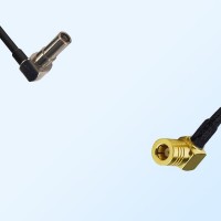MS162/Male Right Angle - SMB/Female Right Angle Coaxial Jumper Cable