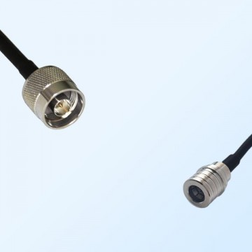 N/Male - QMA/Male Coaxial Jumper Cable