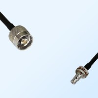 N/Male - QMA/Bulkhead Female with O-Ring Coaxial Jumper Cable