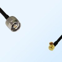 N/Male - RP MCX/Female Right Angle Coaxial Jumper Cable