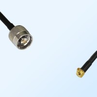 N/Male - RP MMCX/Male Right Angle Coaxial Jumper Cable