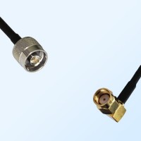N/Male - RP SMA/Male Right Angle Coaxial Jumper Cable