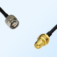 N/Male - RP SMA/Bulkhead Female Coaxial Jumper Cable