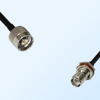 N/Male - RP TNC/Bulkhead Female with O-Ring Coaxial Jumper Cable