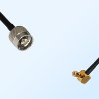 N/Male - SMB/Male Right Angle Coaxial Jumper Cable