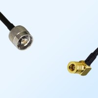 N/Male - SMB/Female Right Angle Coaxial Jumper Cable