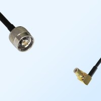 N/Male - SMC/Male Right Angle Coaxial Jumper Cable