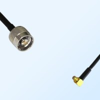 N/Male - SMP/Female Right Angle Coaxial Jumper Cable