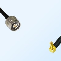 N/Male - SSMB/Male Right Angle Coaxial Jumper Cable