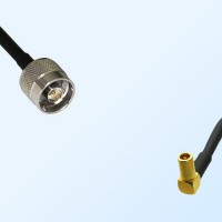 N/Male - SSMB/Female Right Angle Coaxial Jumper Cable