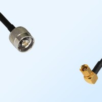 N/Male - SSMC/Female Right Angle Coaxial Jumper Cable