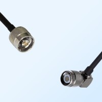 N/Male - TNC/Male Right Angle Coaxial Jumper Cable