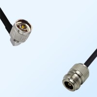 N/Male Right Angle - N/Female Coaxial Jumper Cable