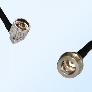 N/Male Right Angle - QN/Male Coaxial Jumper Cable