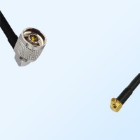 N/Male Right Angle - RP MMCX/Male Right Angle Coaxial Jumper Cable