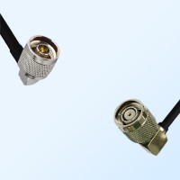 N/Male Right Angle - RP TNC/Male Right Angle Coaxial Jumper Cable