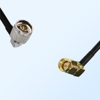 N/Male Right Angle - SMA/Male Right Angle Coaxial Jumper Cable