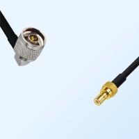 N/Male Right Angle - SMB/Male Coaxial Jumper Cable