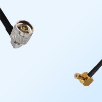 N/Male Right Angle - SMB/Male Right Angle Coaxial Jumper Cable