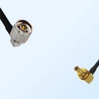 N/Male R/A - SMB/Bulkhead Male R/A Coaxial Jumper Cable