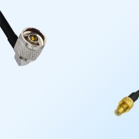N/Male Right Angle - SMC/Male Coaxial Jumper Cable