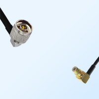 N/Male Right Angle - SMC/Male Right Angle Coaxial Jumper Cable