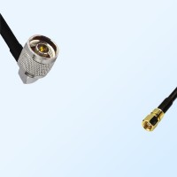N/Male Right Angle - SMC/Female Coaxial Jumper Cable