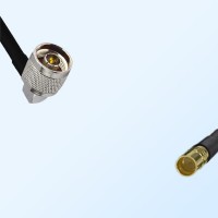 N/Male Right Angle - SMP/Male Coaxial Jumper Cable