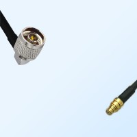 N/Male Right Angle - SMP/Female Coaxial Jumper Cable