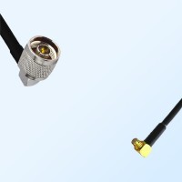 N/Male Right Angle - SMP/Female Right Angle Coaxial Jumper Cable