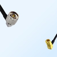 N/Male Right Angle - SSMA/Male Right Angle Coaxial Jumper Cable