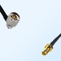 SSMA Female - N Male Right Angle Coaxial Cable Assemblies