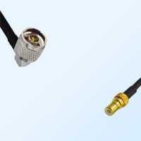 N/Male Right Angle - SSMB/Male Coaxial Jumper Cable