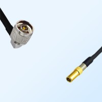 N/Male Right Angle - SSMB/Female Coaxial Jumper Cable