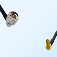 N/Male Right Angle - SSMB/Female Right Angle Coaxial Jumper Cable