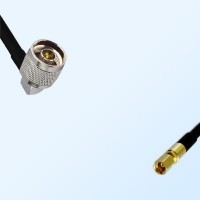 N/Male Right Angle - SSMC/Female Coaxial Jumper Cable