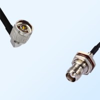 N/Male R/A - TNC/Bulkhead Female with O-Ring Coaxial Jumper Cable