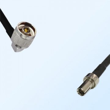 N/Male Right Angle - TS9/Male Coaxial Jumper Cable