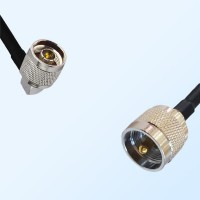 UHF Male - N Male Right Angle Coaxial Cable Assemblies