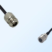 N/Female - QMA/Male Coaxial Jumper Cable