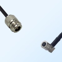 N/Female - QMA/Male Right Angle Coaxial Jumper Cable