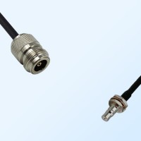 N/Female - QMA/Bulkhead Female with O-Ring Coaxial Jumper Cable