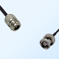 N/Female - RP BNC/Male Coaxial Jumper Cable