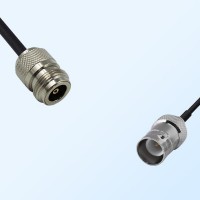 N/Female - RP BNC/Female Coaxial Jumper Cable
