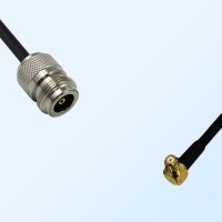 N/Female - RP MCX/Male Right Angle Coaxial Jumper Cable